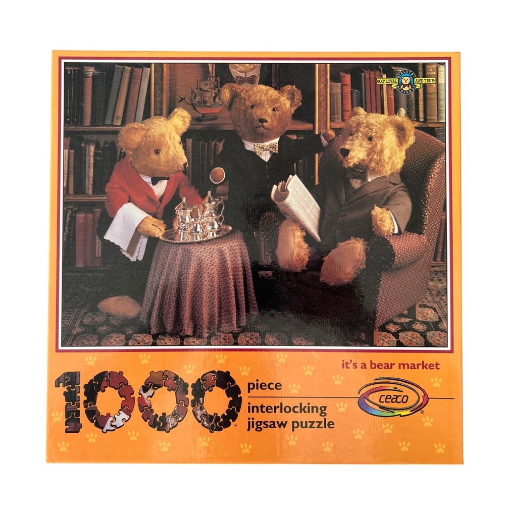 Ceaco It's a Bear Market 1000 Piece Jigsaw Puzzle Bialosky 1991 Vintage 3055 New